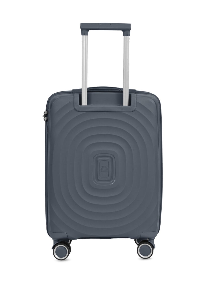 بارا جون مجموعة حقائب سفر ثلاثية | خفيفة الوزن صغيرة  كجم، متوسطة  كجم وكبيرة  كجم بعجلات وأربع عجلات صلبة رمادية - Image 5