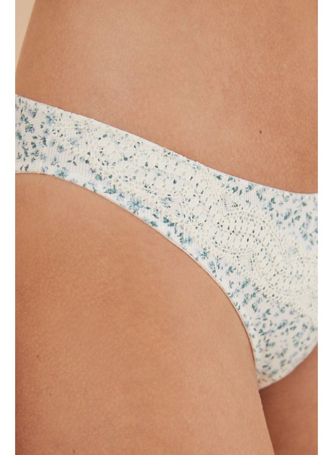 women'secret Floral lace Brazilian panties - Image 4