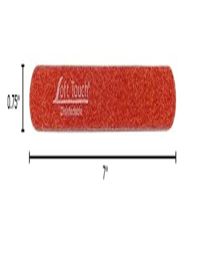 Soft Touch Nail File, Extra Coarse 80 Grit, Durable Red Mylar, for Acrylic Nails, 7 Inch - One Piece - Image 3