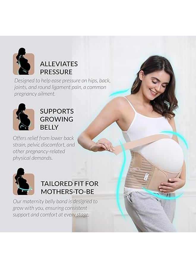 HY Maternity Belt - Pregnancy Support - Waist/Back/Abdomen Strap, Abdominal Support - Skin Tone XL Size - Image 4