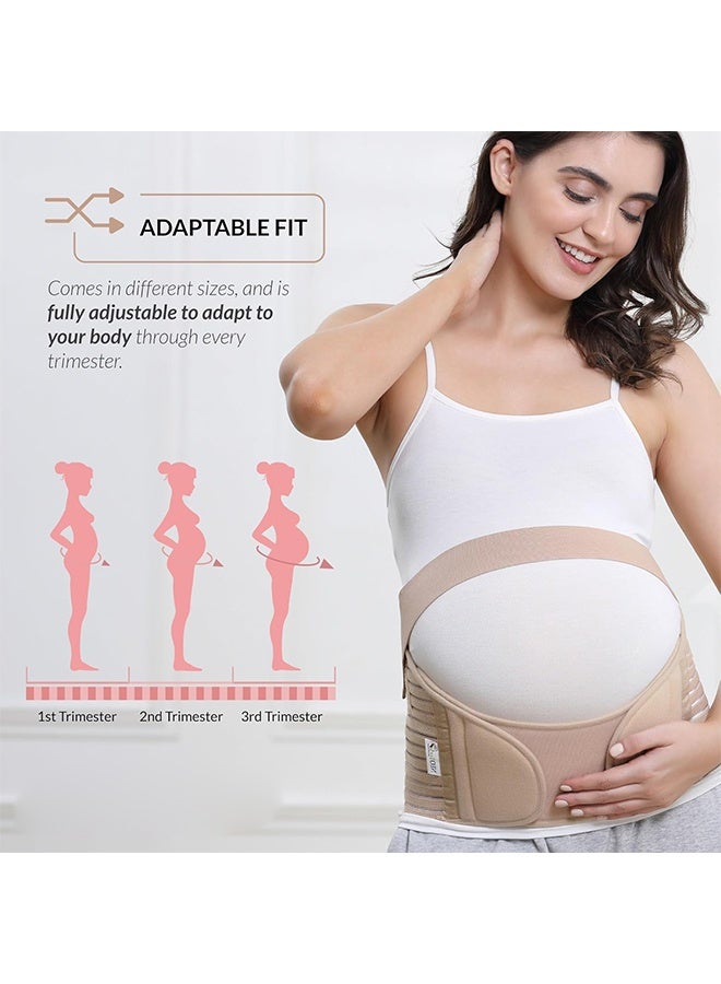 HY Maternity Belt - Pregnancy Support - Waist/Back/Abdomen Strap, Abdominal Support - Skin Tone XL Size - Image 5