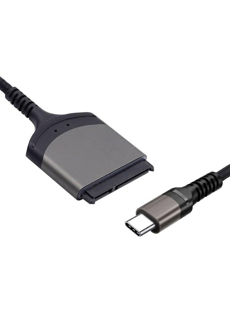كابل محول USB C إلى SATA بسرعة 5Gbps لتحويل Type C إلى SATA ‏22 Pin متوافق مع أقراص SSD وHDD مقاس 2.5 بوصة لأجهزة اللابتوب - Image 4