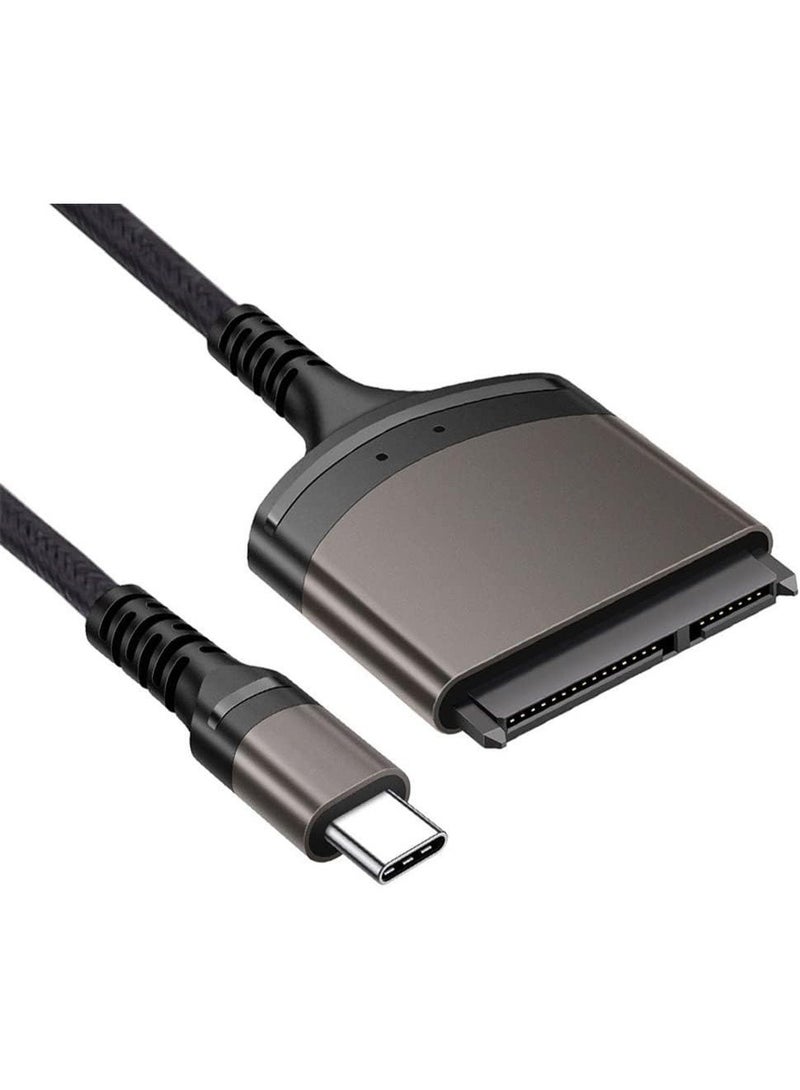 كابل محول USB C إلى SATA بسرعة 5Gbps لتحويل Type C إلى SATA ‏22 Pin متوافق مع أقراص SSD وHDD مقاس 2.5 بوصة لأجهزة اللابتوب - Image 1