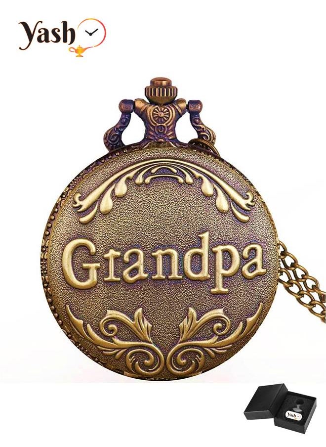 YASH - Yash Grandpa Design Quartz Pocket Watch - Image 1