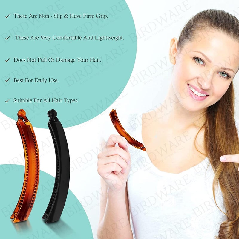 BIRDWARE 4 Pcs Banana Clips For Big Size Hair Accessories Banana Clips For Hair - Image 3