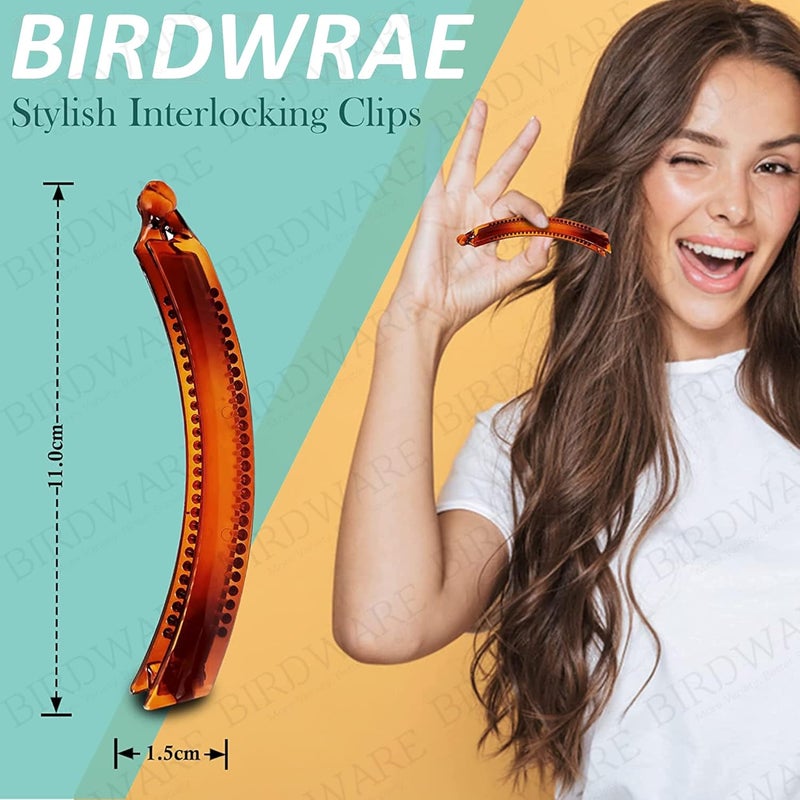 BIRDWARE 4 Pcs Banana Clips For Big Size Hair Accessories Banana Clips For Hair - Image 2