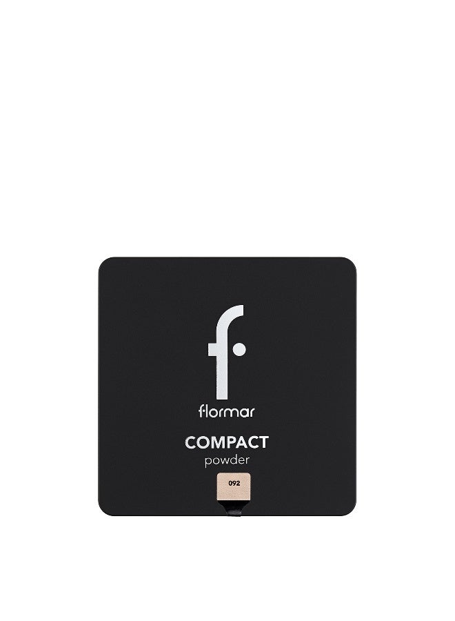 flormar Compact Powder – 092 Medium Soft Peach – Powder Texture, Long-Wear, Smooth, Soft, Buildable - Image 2