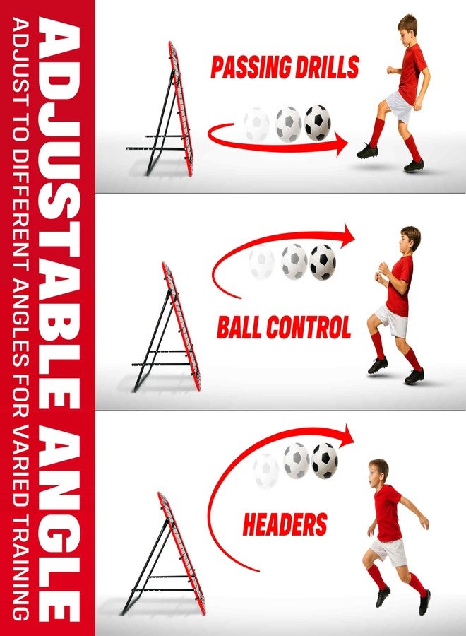 TGU Soccer Rebound Net Rebounder 3.3X3.3FT | Skill Training Gifts, Aids & Equipment for Kids Teens & All Ages - Kick-Back/Portable, 6 Adjustable Angles - Image 2