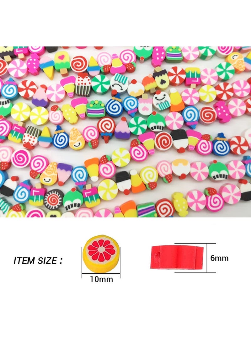 Beadsnfashion - Beadsnfashion Polymer Clay Fimo Beads, Seed Beads DIY Kit for Miniature Fairy Garden Hair Accessories DIY Scrapbooking Phone Case Jewellery Making - Image 1