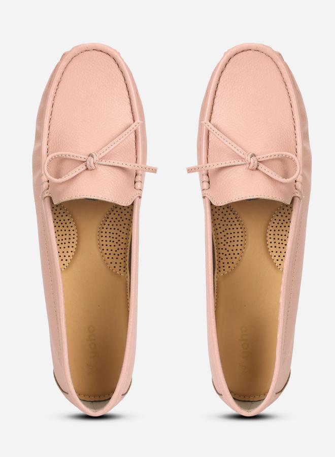 YOHO Pink Bliss Bow Detail Cushioned Loafers - Image 3