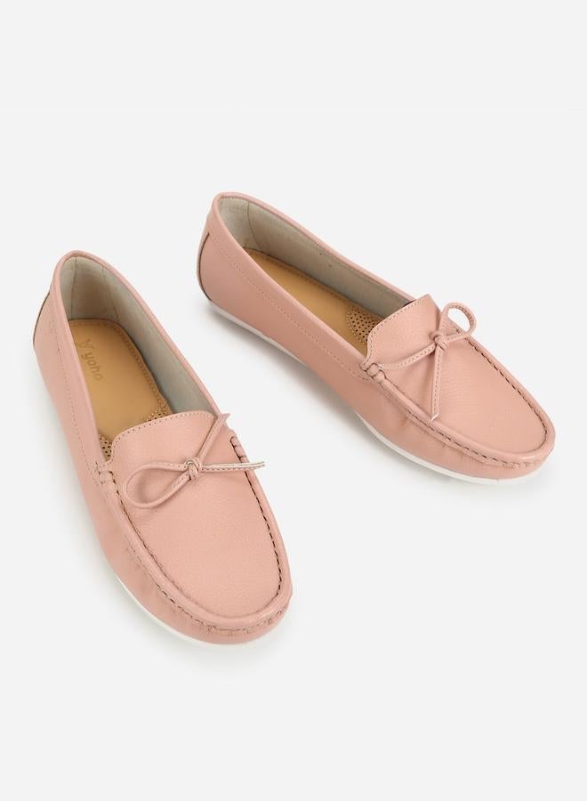 YOHO Pink Bliss Bow Detail Cushioned Loafers - Image 4