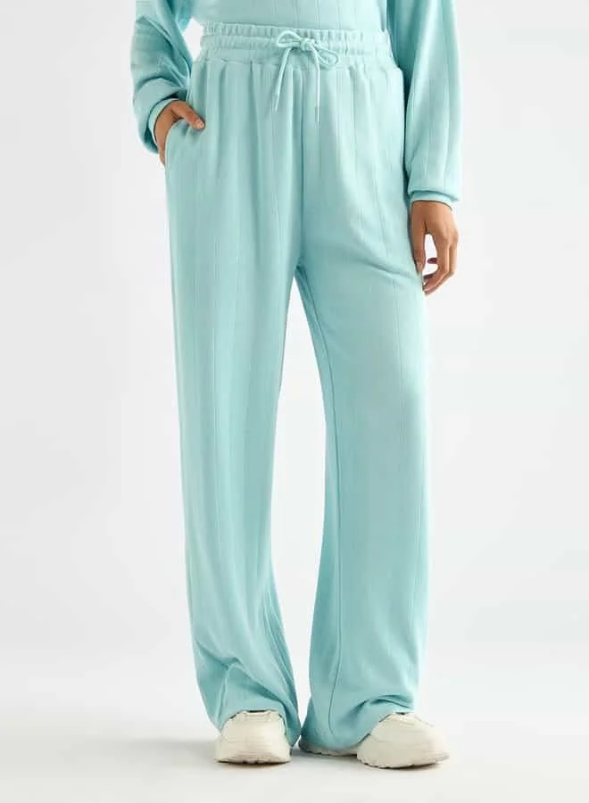 Splash FAV Textured Long Sleeves T-shirt and Pants Set