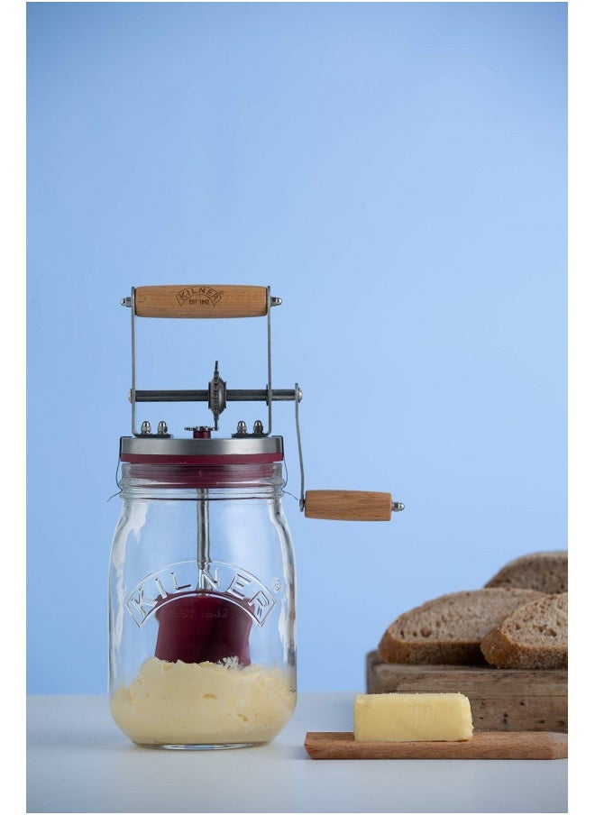 Kilner Kilner Vintage Glass Butter Churn; Delicious Homemade Butter In As Little As Ten Minutes; Large 34-Fluid Ounce Capacity Butter Churner, 1 Ea  - Image 3