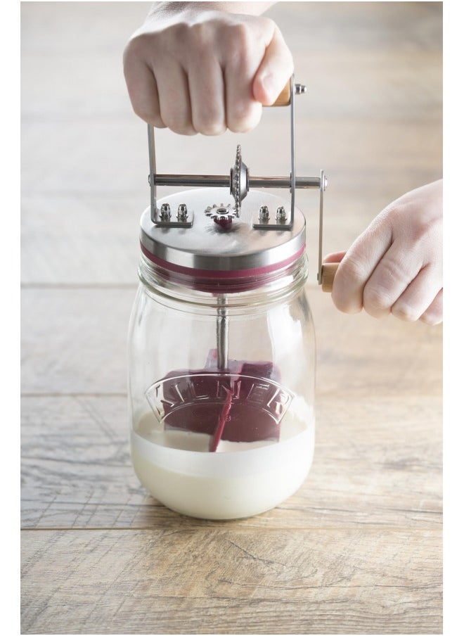 Kilner Kilner Vintage Glass Butter Churn; Delicious Homemade Butter In As Little As Ten Minutes; Large 34-Fluid Ounce Capacity Butter Churner, 1 Ea  - Image 4