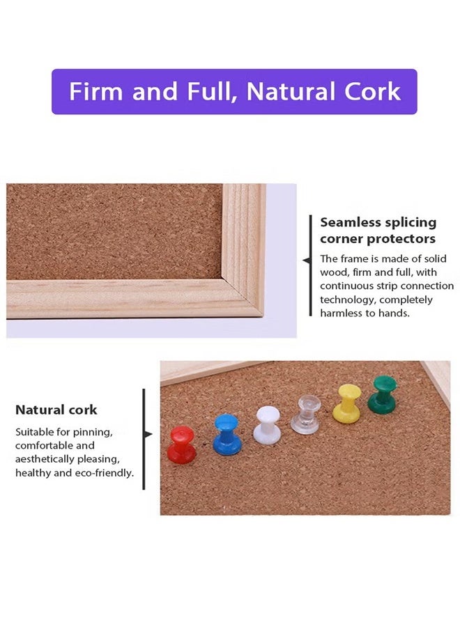 NIBEMINENT 30*40cm Cork Board Bulletin Board, Wall-Mounted Presentation, Message Notice Pin Board, Perfect for Office & Home Decor, School, Cubicle - Image 3