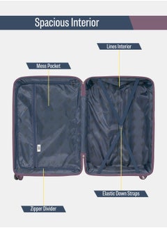 BRITISH TOURISTER 3-Piece Hardshell Polypropelene Spinner Luggage Set (Small, Medium, Large) - Grey Blue  - Image 5