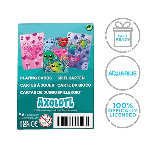 Aquarius Axolotl Playing Cards Axolotl Themed Deck of Cards for Your Favorite Card Games Officially Licensed Axolotl Merchandise Collectibles - Image 5