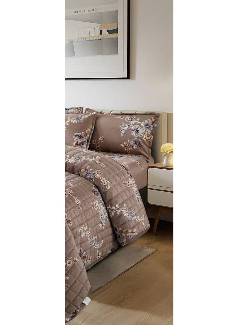 MingLi A compressed, printed, single and a half  Comforter Set consisting of 4 pieces of soft velvet, size 170*220 - Image 4