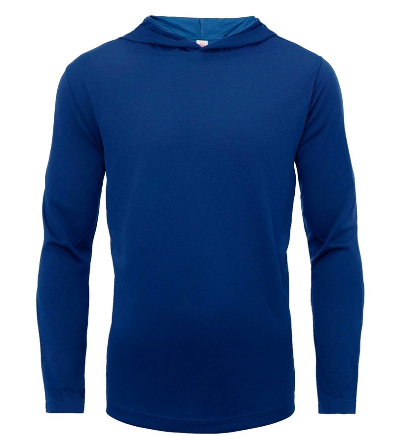 Facitisu Men Long Sleeve Tee Shirts with Hooded 5 Pack Athletic Pullover Dry Fit Sweatshirts Gym Hoodies XL - Image 3