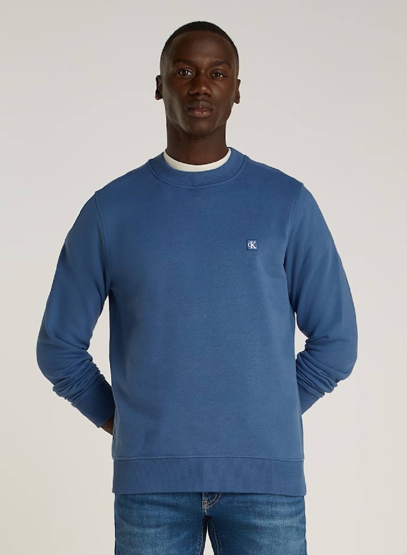 Calvin Klein Jeans Terry Badge Logo Sweatshirt - Image 1