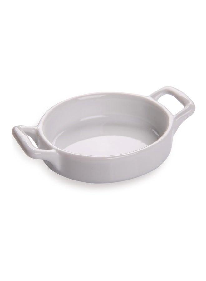 Restaurantware 4.1 Inch Dipping Bowls, 10 Built-In Handles Sauce Bowls - Round, Dishwasher-safe, White Porcelain Tasting Bowls, For Appetizers. Desserts. Or Condiments  - Image 1