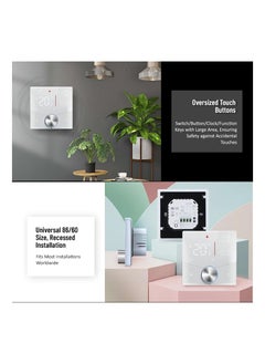 SYOSI Smart Thermostat for Underfloor Electric Heating/Gas Boilers, Remote Voice Control, Programmable WIFI Temperature Controller with Adjusting Wheel, Smart Home Room Thermostat, Smart Life APP Control  - Image 2