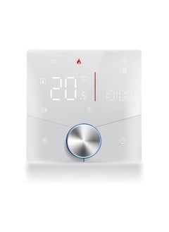 SYOSI Smart Thermostat for Underfloor Electric Heating/Gas Boilers, Remote Voice Control, Programmable WIFI Temperature Controller with Adjusting Wheel, Smart Home Room Thermostat, Smart Life APP Control  - Image 1