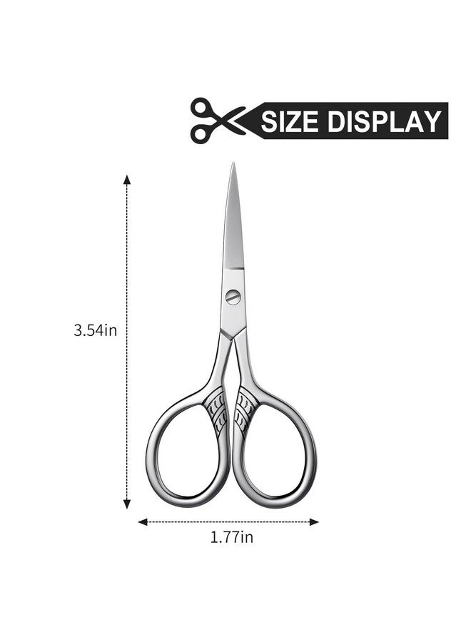 AsonTao Professional Grooming Scissors Small Scissors For Hair Nose Eyebrow Trimming Facial Mustache Eyelashes. Precision Stainless Steel Scissorsasontao - Image 5