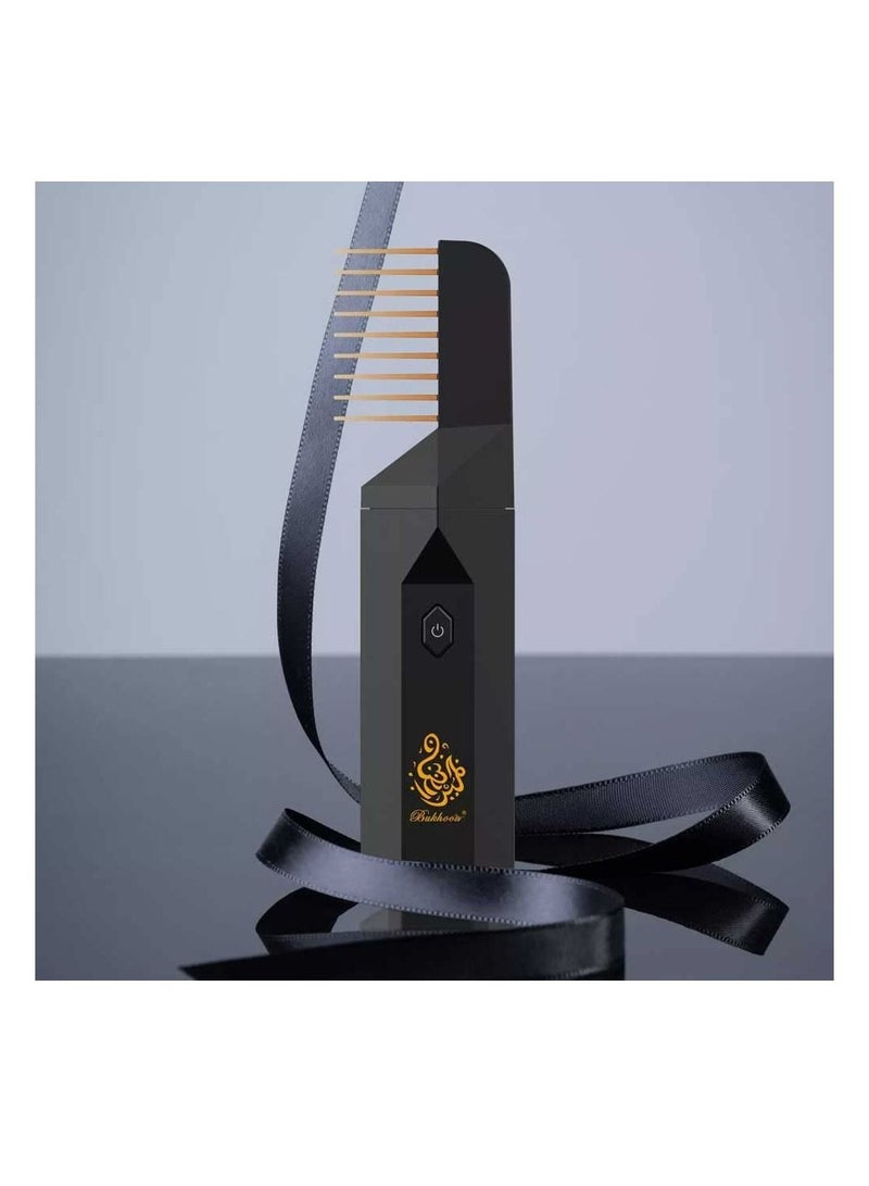 Electric Comb Bukhoor B26 Incense Burner - USB Rechargeable Portable Arabic Aroma Diffuser, Mini Electric Oud Burner, Quick-Heating Fragrance Dispenser for Home, Office, and Travel - Image 2