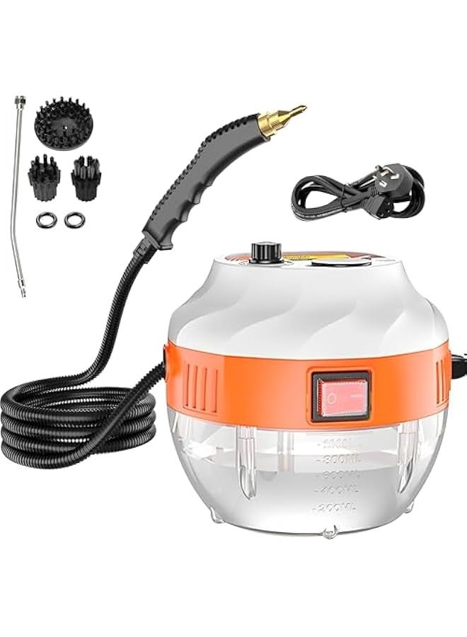 Beauenty Steam Cleaner,3800W Handheld Temperature Pressurized Steam Cleaner with 3 Brush Heads,Portable Steam Cleaners with 6-gears Adjustable for Kitchen, Bathroom,Carpet,Car,Furniture,and Tile - Image 1