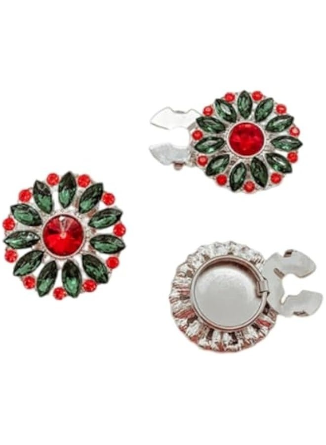 Rhinestone on Covers, on Covers for Women Blouses, Detachable Shirt on Clips ons Jewelry, Crystal Fancy ons for Clothing Decorative ons for Crafting, DIY (6PCS) Z2 - Image 1