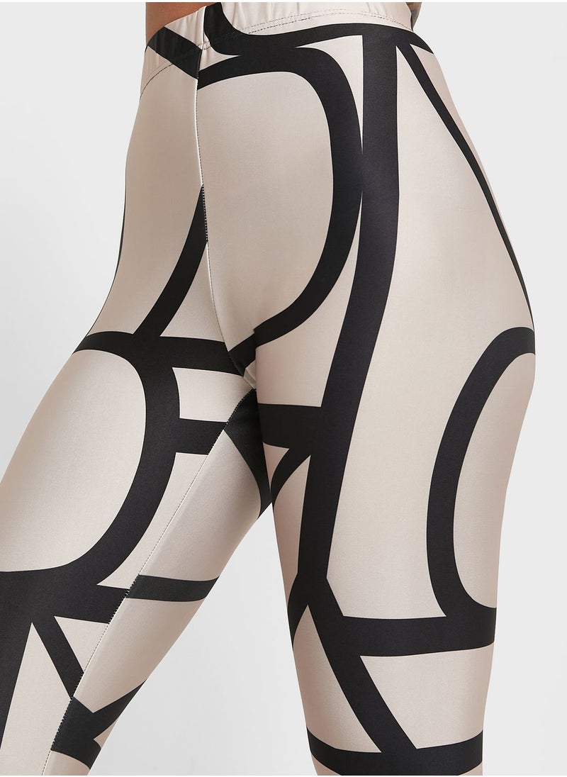 ONLY - Printed High Waist Leggings - Image 1