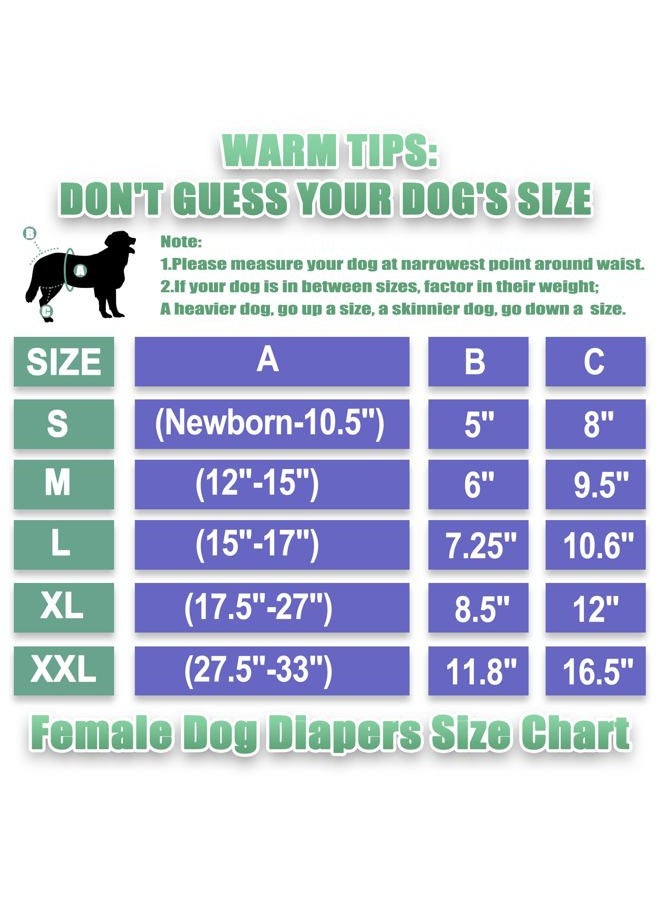 Wegreeco Washable Reusable Premium Dog Diapers,Pack of 3,Small Dog Puppy & Doggy Diapers Female,Dog Period Panties Diapers Female in Heat Small - Image 2
