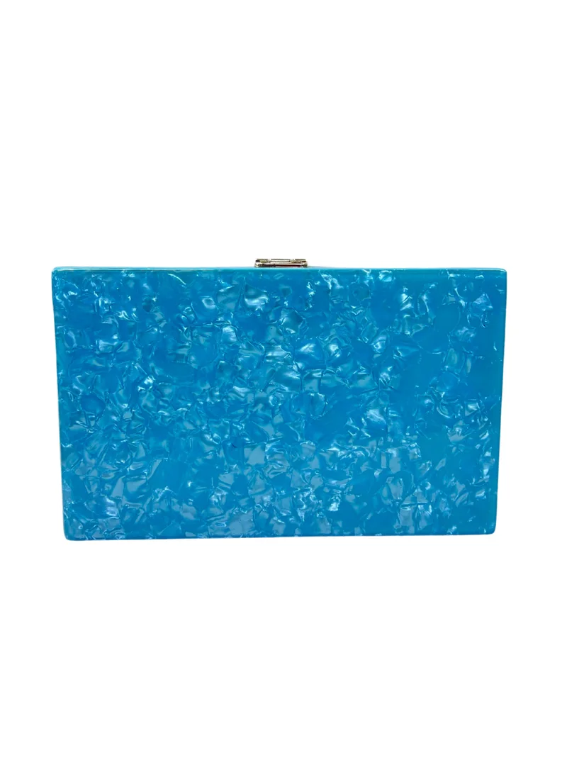 Harsha's Glam Clutches Square Shape Diamond Resin Clutch