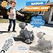 PRANITE Robot Dog Remote Control Programmable Smart Toy with Touch and Music Interaction Follow Mode Interactive Puppy Gift for Kids Gray - Image 4