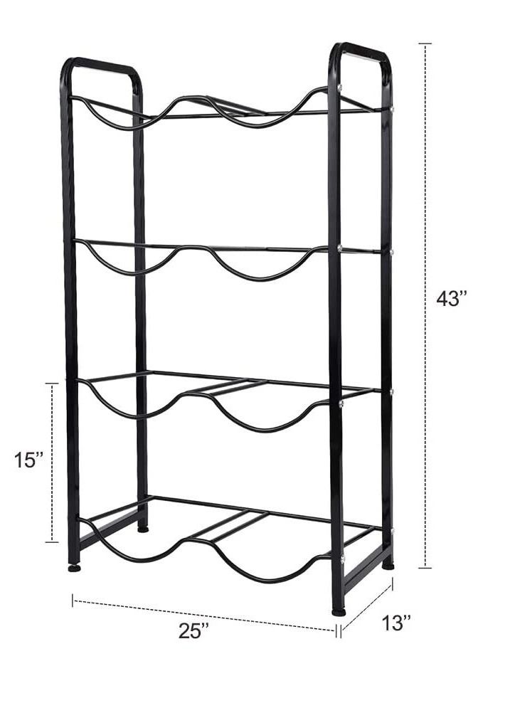 AS SEEN ON TV رف تخزين زجاجات المياه الفولاذي سعة 5 جالون و8 صواني - Image 3