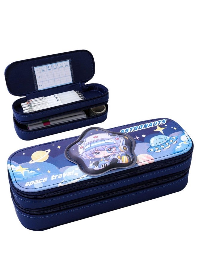 FunBlast Pencil Pouch for Boys - Space Theme Pencil Case, Multipurpose Zipper Stationary Organizer Pouch for Kids, School Supply Organizer for Students - Image 1