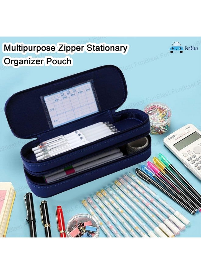 FunBlast Pencil Pouch for Boys - Space Theme Pencil Case, Multipurpose Zipper Stationary Organizer Pouch for Kids, School Supply Organizer for Students - Image 2