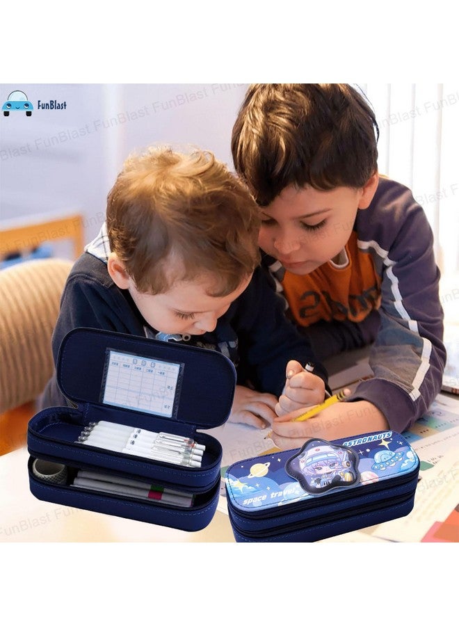 FunBlast Pencil Pouch for Boys - Space Theme Pencil Case, Multipurpose Zipper Stationary Organizer Pouch for Kids, School Supply Organizer for Students - Image 5