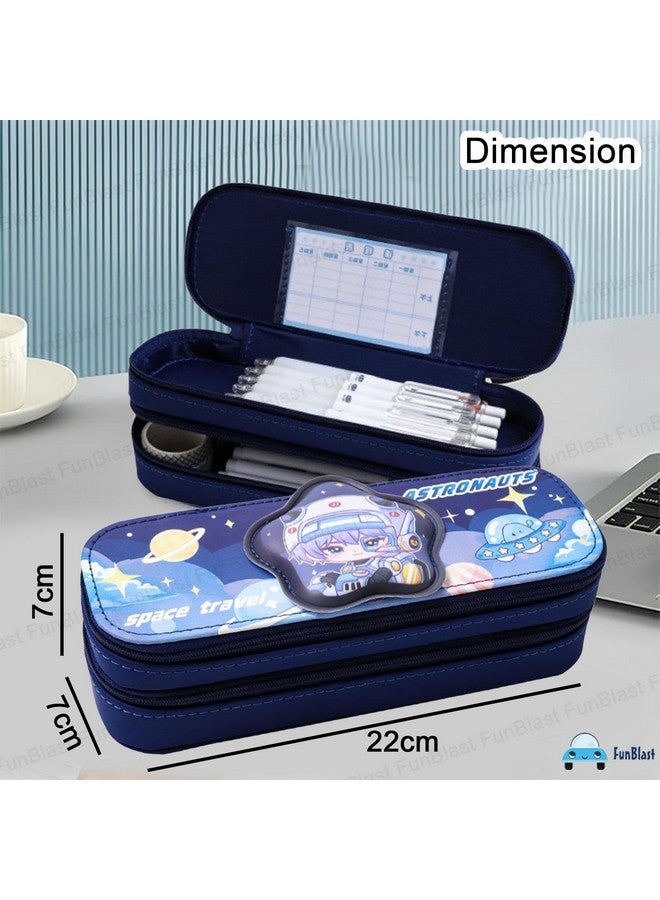 FunBlast Pencil Pouch for Boys - Space Theme Pencil Case, Multipurpose Zipper Stationary Organizer Pouch for Kids, School Supply Organizer for Students - Image 3