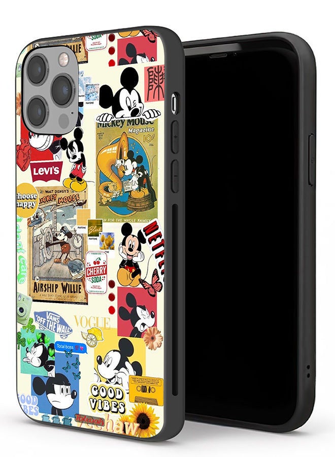 Tolwak جراب حماية لجهاز Apple iPhone 12 Pro Max مع ملصقات Happy - Image 1