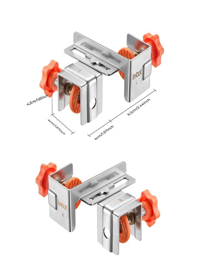 Imbot Drawer Front Installation Clamps Kit, Adjustable Stainless Steel Cabinet Drawer Mounting Clamp, For Woodworking Tools, Living Room Drawer Panel Mounting Clamp (With Storage Bag) - Image 2
