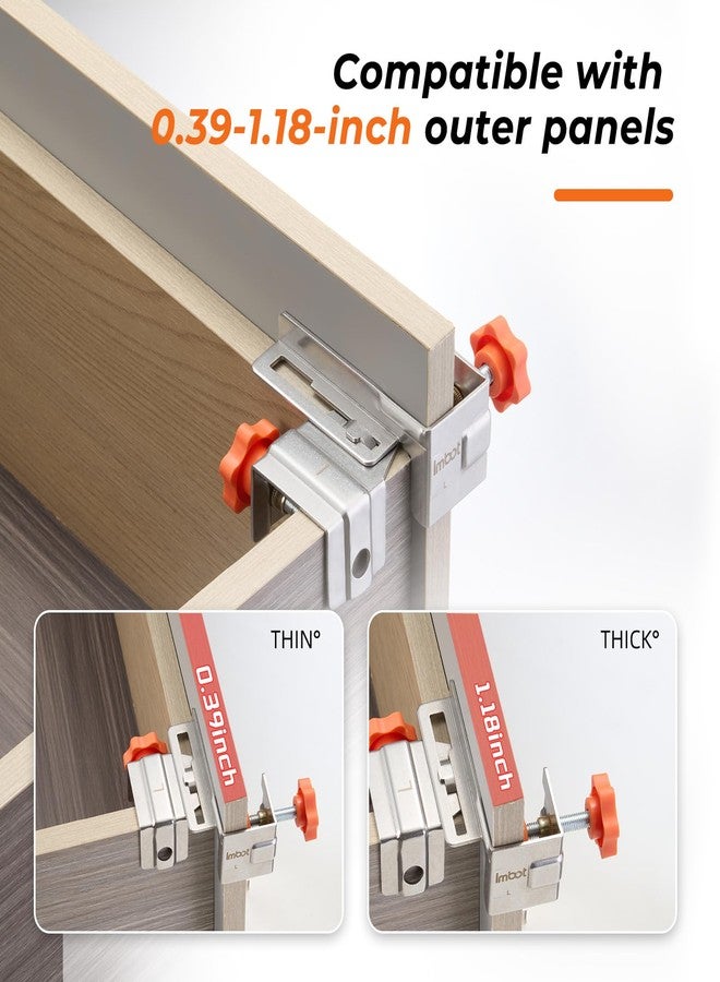 Imbot Drawer Front Installation Clamps Kit, Adjustable Stainless Steel Cabinet Drawer Mounting Clamp, For Woodworking Tools, Living Room Drawer Panel Mounting Clamp (With Storage Bag) - Image 5