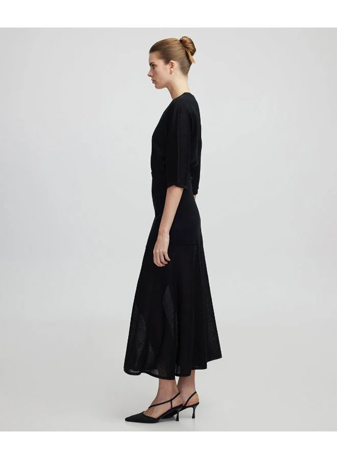 ابيكول تنورة محبوكة مدمجة