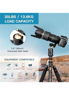 Arabest Professional Camera Tripod Stand for DSLR Photography, Lightweight yet Heavy Duty. Perfect for Spotting Scopes, Telescopes, and Binoculars. Complete Compact Tripod Unit, Tall and Sturdy Stand.  - Image 4
