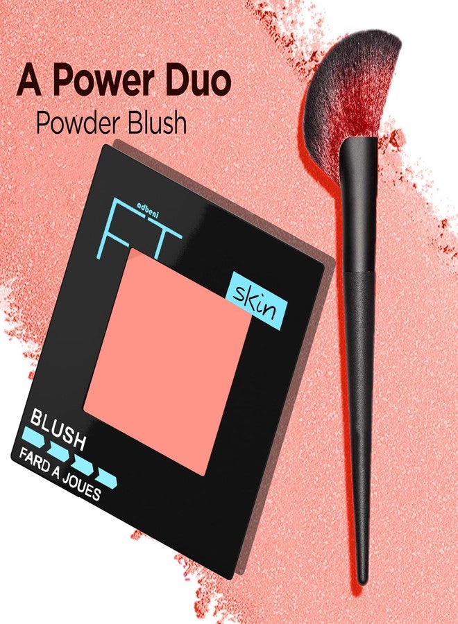 Adbeni Imported Color & Strokes Long-Lasting Face Blusher | Matte Powder Blush for Cheeks | Natural & Buildable Pigment, Lightweight & Blendable | Smooth Finish for All Skin Tones- Shade-02 - Image 2