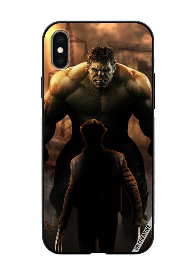 VR CREATIVE Protective Case Cover For Apple iPhone X/XS Hulk Vs Xman Design Multicolour - Image 1