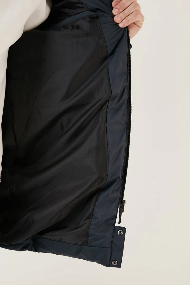 Buratti Slim Fit Water and Wind Resistant Removable Hooded Puffer Coat Men's Coat 649009