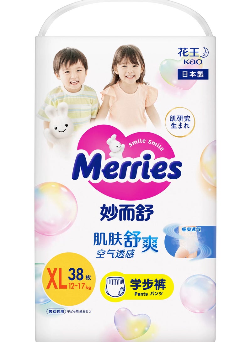 Merries Diapers Merries  Air Through Pants,XL38 - Image 1