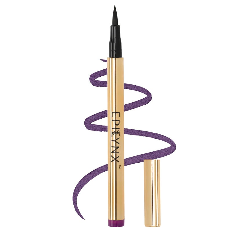 EPILYNX Waterproof Eyeliner  SmudgeProof Liquid Eyeliner Pen with Precision Tip for Smooth LongLasting Application  Vegan Hypoallergenic  GlutenFree Eye Liner  2mL Purple